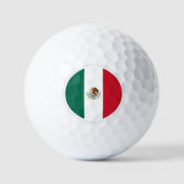 Mexico Golf Balls, Mexicaanse vlag Golfers / Patri Golfballen (Voorkant)