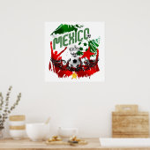 Mexico Grunge Stunning artwork-cadeaus voor fans Poster (Keuken)