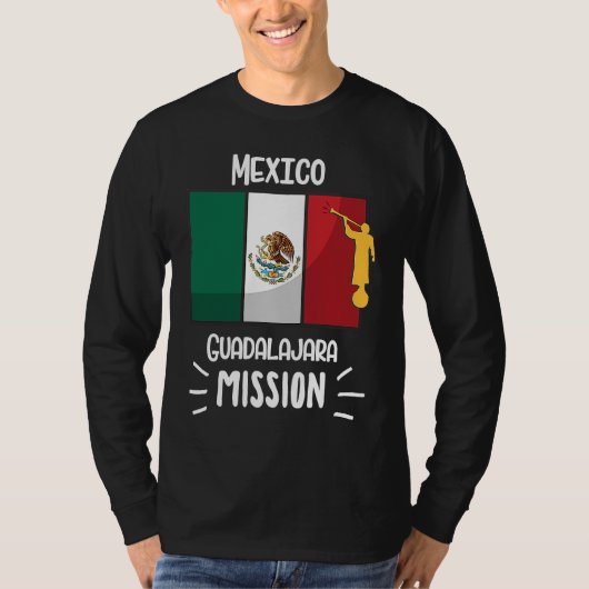 Mexico Guadalajara Mormon LDS Mission Missionary T-shirt (Voorkant)