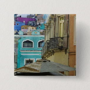 Mexico, Guanajuato. Dicht opeengepakte verzameling Vierkante Button 5,1 Cm