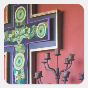 Mexico, Guanajuato staat, San Miguel. Casa de la 2 Vierkante Sticker