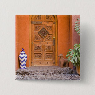 Mexico, Guanajuato staat, San Miguel. Casa de la Vierkante Button 5,1 Cm