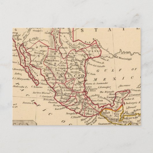 Mexico, Guatamala Briefkaart (Voorkant)