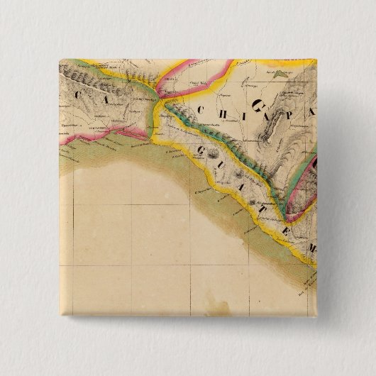 Mexico, Guatemala 71 Vierkante Button 5,1 Cm (Voorkant)