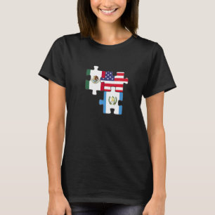 Mexico - Guatemala en de puzzel van de VS T-shirt