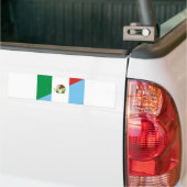 mexico guatemala halve vlag symbool bumpersticker (Op Truck)