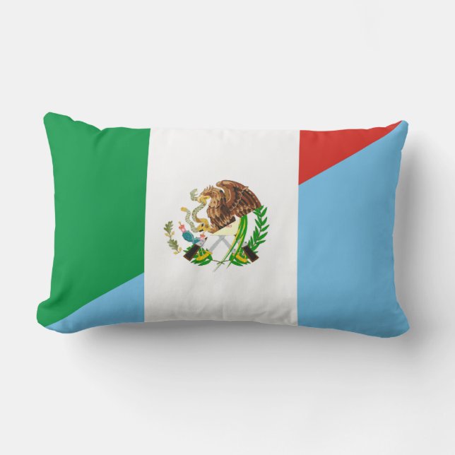 mexico guatemala halve vlag symbool kussen (Voorkant)