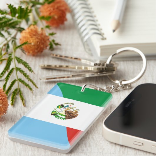 mexico guatemala halve vlag symbool sleutelhanger (Voorkant Rechts)
