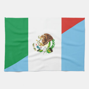 mexico guatemala halve vlag symbool theedoek