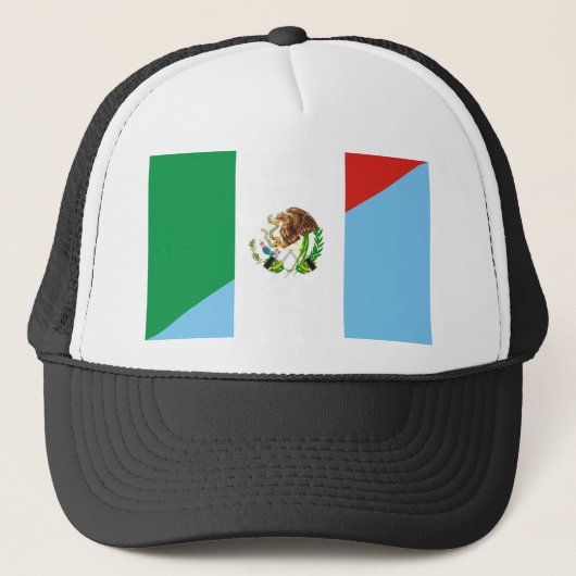 mexico guatemala halve vlag symbool trucker pet (Voorkant)