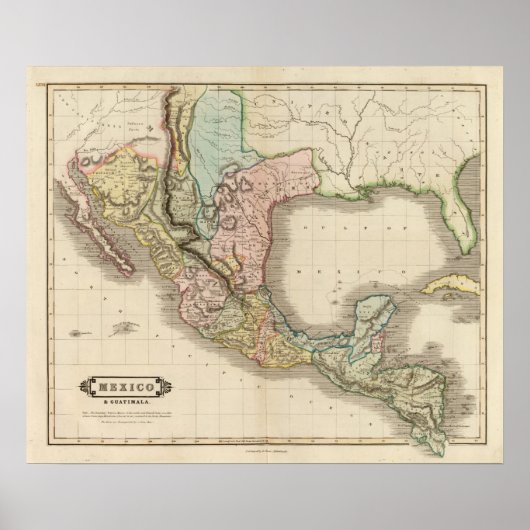 Mexico, Guatemala Poster (Voorkant)