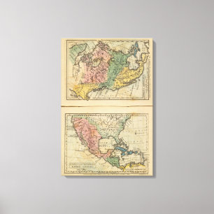 Mexico, Guatemala, WI, Noord-Amerika Canvas Afdruk