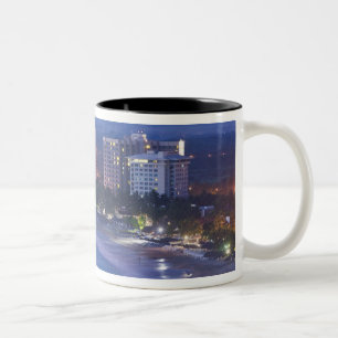 Mexico, Guerrero, Ixtapa. Ixtapa Hotels langs Tweekleurige Koffiemok