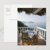 Mexico, Guerrero, Zihuatanejo. Kafeltabel over Briefkaart (Voorkant / Achterkant)