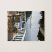 Mexico, Guerrero, Zihuatanejo. Kafeltabel over Legpuzzel (Horizontaal)