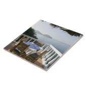 Mexico, Guerrero, Zihuatanejo. Kafeltabel over Tegeltje (Zijkant)