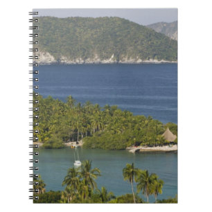 Mexico, Guerrero, Zihuatanejo. Playa Las Gatas- Notitieboek
