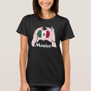 Mexico Handtekening Mexicaanse vlag Mexicaanse roe T-shirt