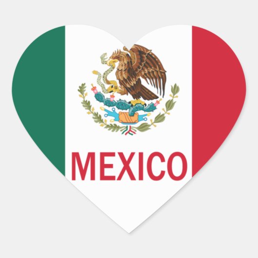 Mexico Hart Sticker (Voorkant)