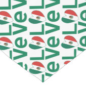 Mexico Hart Vlag Groen LIEFDE Korte Tafelloper (Hoek)