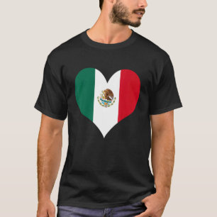 Mexico Hart Vorm Vlag 2 T-shirt