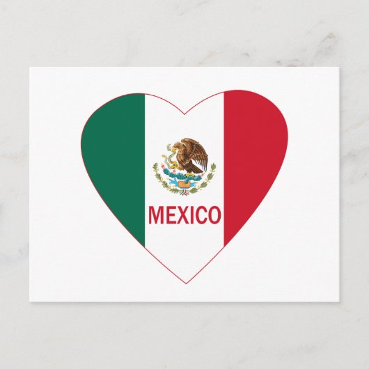 Mexico Heart Briefkaart (Voorkant)