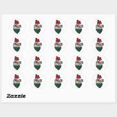 Mexico Heart Flag Ronde Sticker (Vel)