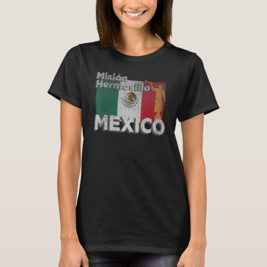 Mexico Hermosillo LDS Mission Missionary T-shirt (Voorkant)