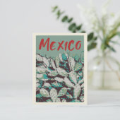 Mexico, het iconisch Briefkaart van Opuntia Cactus (Staand voorkant)