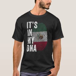 Mexico Het zit in mijn DNA Cute Mexicaanse vingera T-shirt