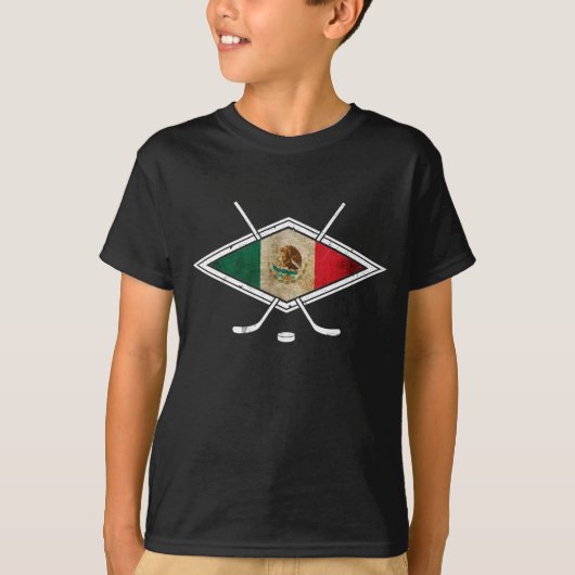 Mexico Ice Hockey T-Shirt - Naam/nummer aanpassen (Voorkant)