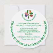 Mexico Ierland USA Shamrock Flag Kaart (Voorkant)