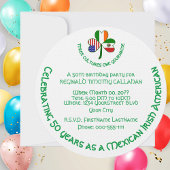 Mexico Ierland USA Shamrock Flag Kaart