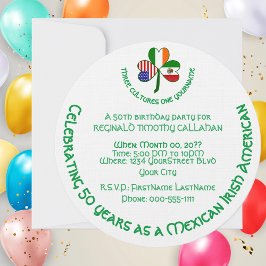 Mexico Ierland USA Shamrock Flag Kaart