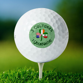 Mexico Ierland Vlag Verenigde Staten Klaver Golfballen
