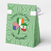 Mexico Ierland VS Klaver Vlag Bedankdoosjes (Achterkant)