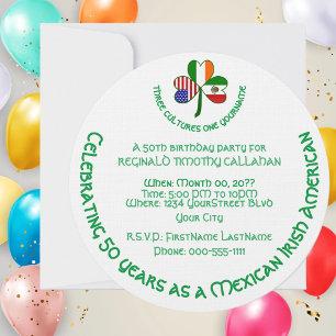 Mexico Ierland VS Klaver Vlag Kaart