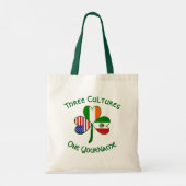 Mexico Ierland VS Shamrock Vlag gepersonaliseerd Tote Bag (Achterkant)