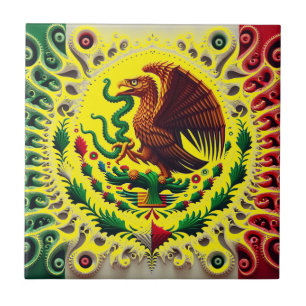 Mexico in Abstractië Tegeltje