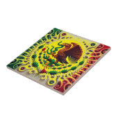 Mexico in Abstractië Tegeltje (Zijkant)