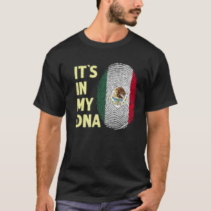 Mexico in mijn DNA Mexicaans vlaggenteam Mexico T-shirt
