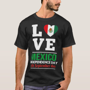 Mexico Independence Proud Mexicaans vlagpatriottis T-shirt
