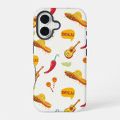 Mexico inspired Pattern iPhone 16 Hoesje (Achterkant)