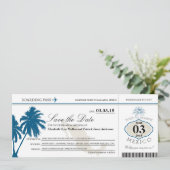 Mexico-instapkaart Opslaan datum Save The Date (Staand voorkant)