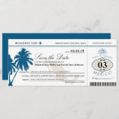 Mexico-instapkaart Opslaan datum Save The Date (Voorkant / Achterkant)