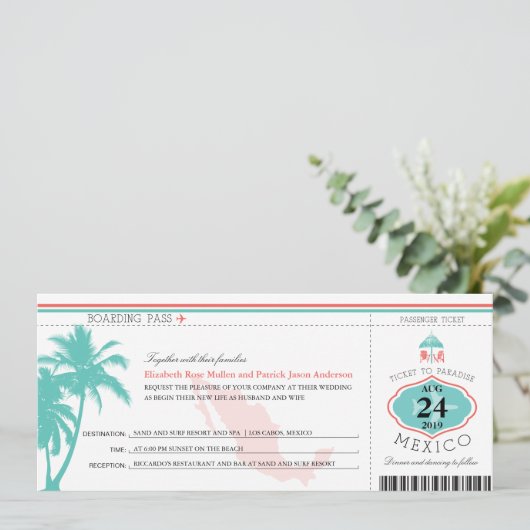 Mexico-instapwedstrijd Kaart (Staand voorkant)