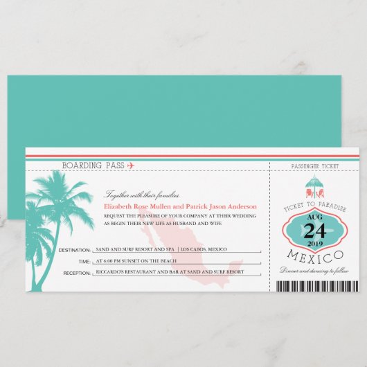 Mexico-instapwedstrijd Kaart (Voorkant / Achterkant)