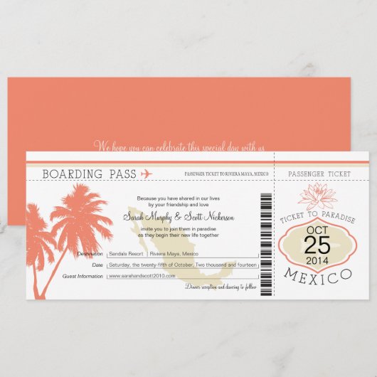 Mexico-instapwedstrijd Kaart (Voorkant / Achterkant)