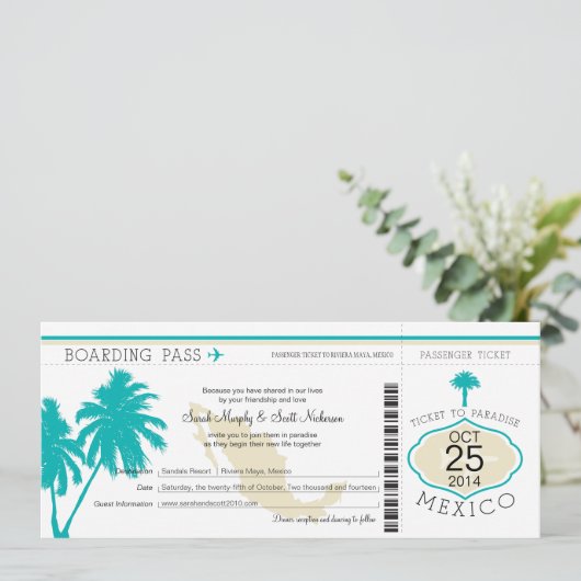 Mexico-instapwedstrijd Kaart (Staand voorkant)