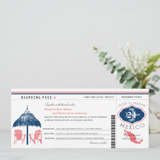 Mexico-instapwedstrijd Kaart (Staand voorkant)